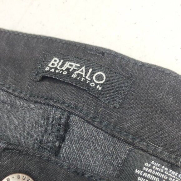 LIKE NEW DAVID BITTON BLACK AUBREY HIGH RISE ANKLE STRAIGHT JEANS 10/30x26 ⭐️ - Picture 3 of 12